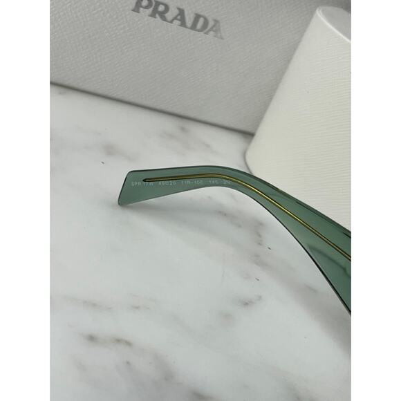 NEW Prada PR17WS Symbole Sunglasses in Sage Green - Picture 7 of 8